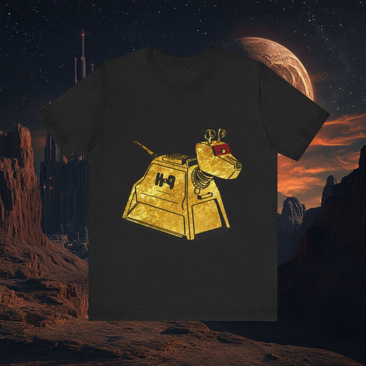 Doctor Who - Gold leaf effect K-9 T-shirt - T-Shirt