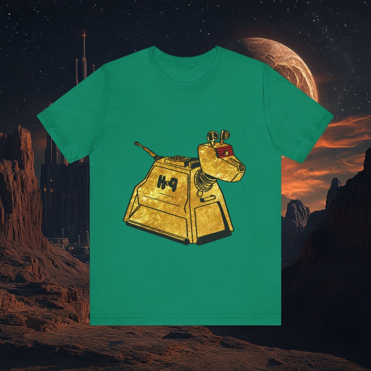Doctor Who - Gold leaf effect K-9 T-shirt - T-Shirt