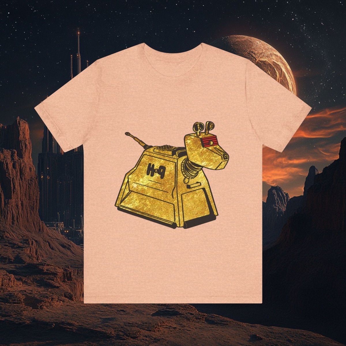 Doctor Who - Gold leaf effect K-9 T-shirt - T-Shirt