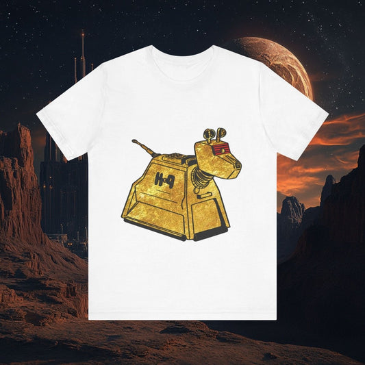 Doctor Who - Gold leaf effect K-9 T-shirt - T-Shirt