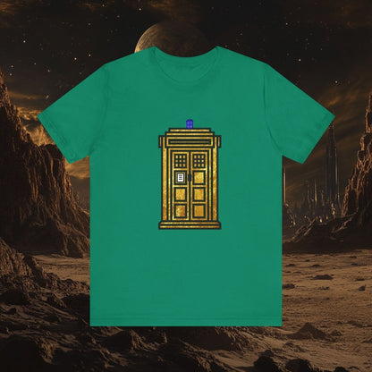Doctor Who - Gold leaf effect TARDIS T-shirt - T-Shirt