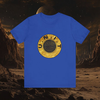 Doctor Who - Gold leaf effect UNIT Emblem with UNIT wings on rear - T-Shirt