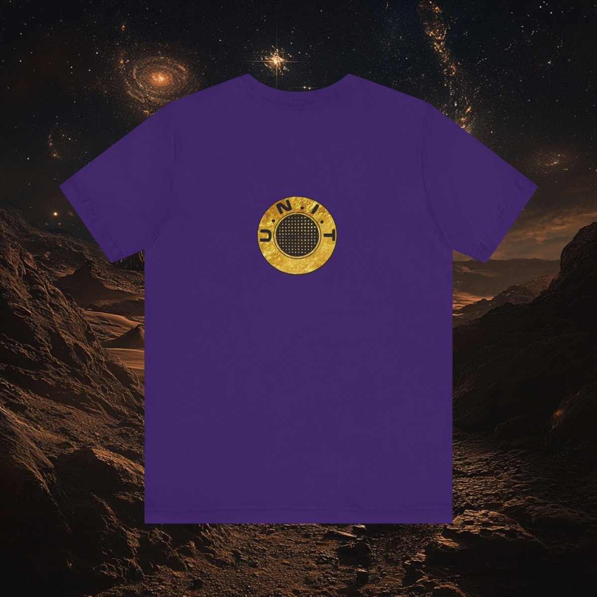 Doctor Who - Gold leaf effect UNIT Wings with UNIT emblem on rear - T-Shirt