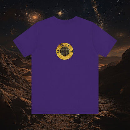 Doctor Who - Gold leaf effect UNIT Wings with UNIT emblem on rear - T-Shirt