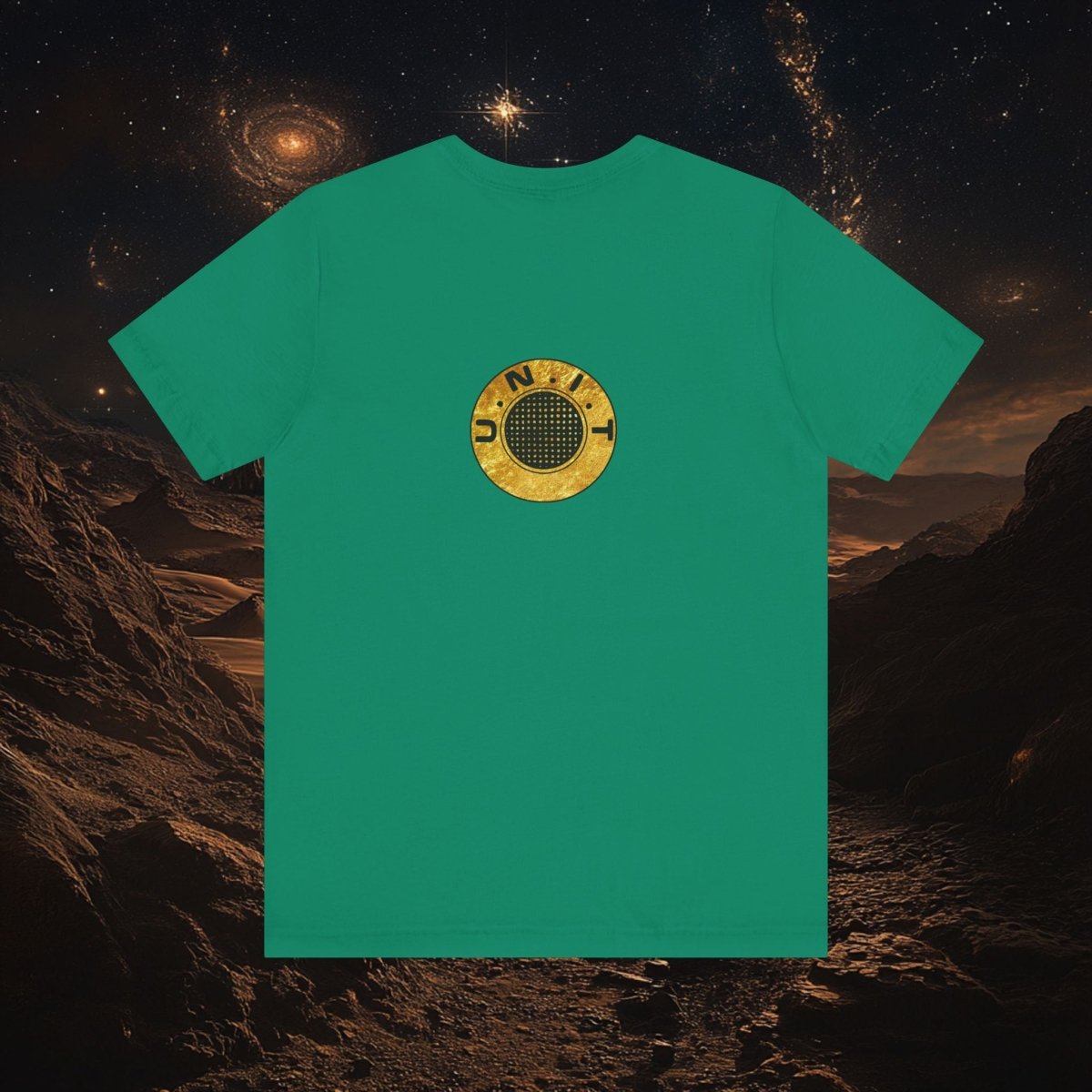 Doctor Who - Gold leaf effect UNIT Wings with UNIT emblem on rear - T-Shirt