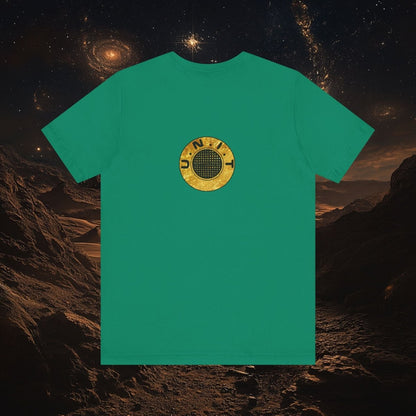 Doctor Who - Gold leaf effect UNIT Wings with UNIT emblem on rear - T-Shirt
