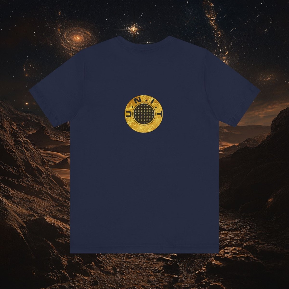 Doctor Who - Gold leaf effect UNIT Wings with UNIT emblem on rear - T-Shirt
