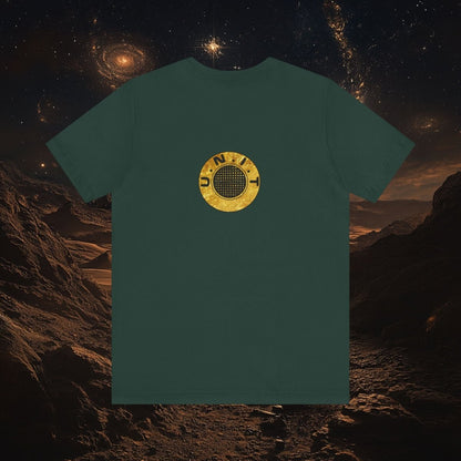 Doctor Who - Gold leaf effect UNIT Wings with UNIT emblem on rear - T-Shirt
