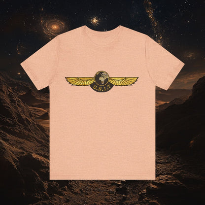 Doctor Who - Gold leaf effect UNIT Wings with UNIT emblem on rear - T-Shirt