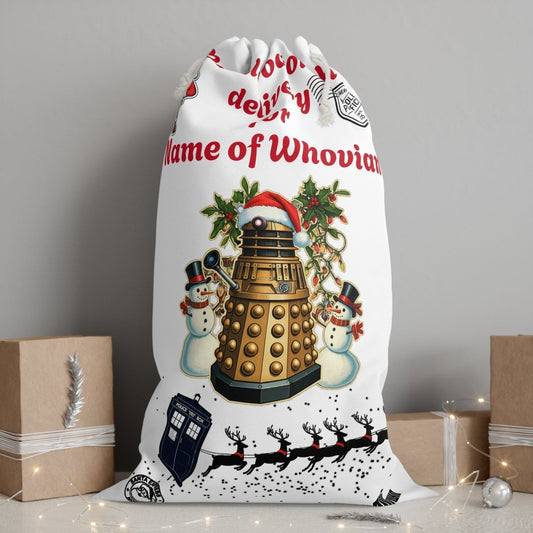 Doctor Who themed Santa Sack (Personalisable) - soapbox169 - A Little Gift Shop