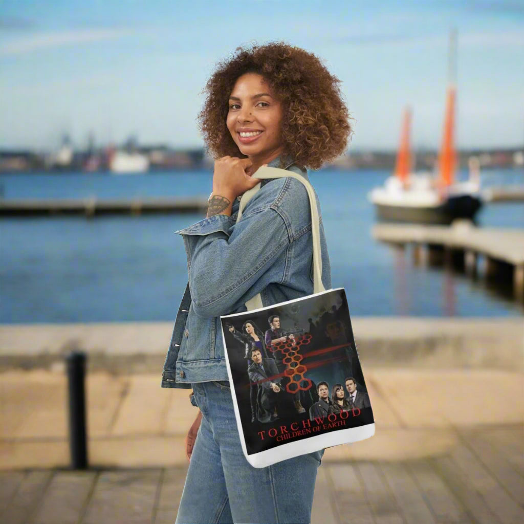 Double sided Tote Bag to carry all your Torchwood swag style 2. - soapbox169 - A Little Gift Shop