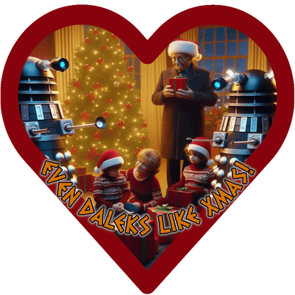 "Even Daleks Like Xmas!" - Kids Heavy Cotton T-shirt - soapbox169 - A Little Whovian Gift Shop