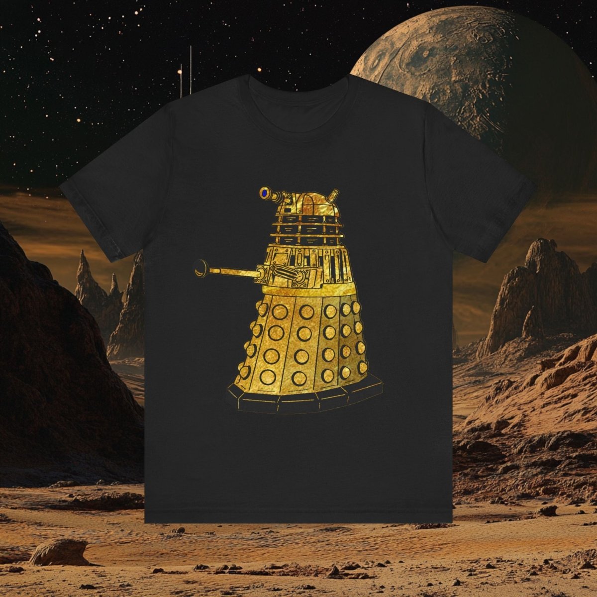 Gold leaf effect Dalek T-shirt - soapbox169 - A Little Gift Shop