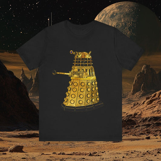 Gold leaf effect Dalek T-shirt - soapbox169 - A Little Gift Shop