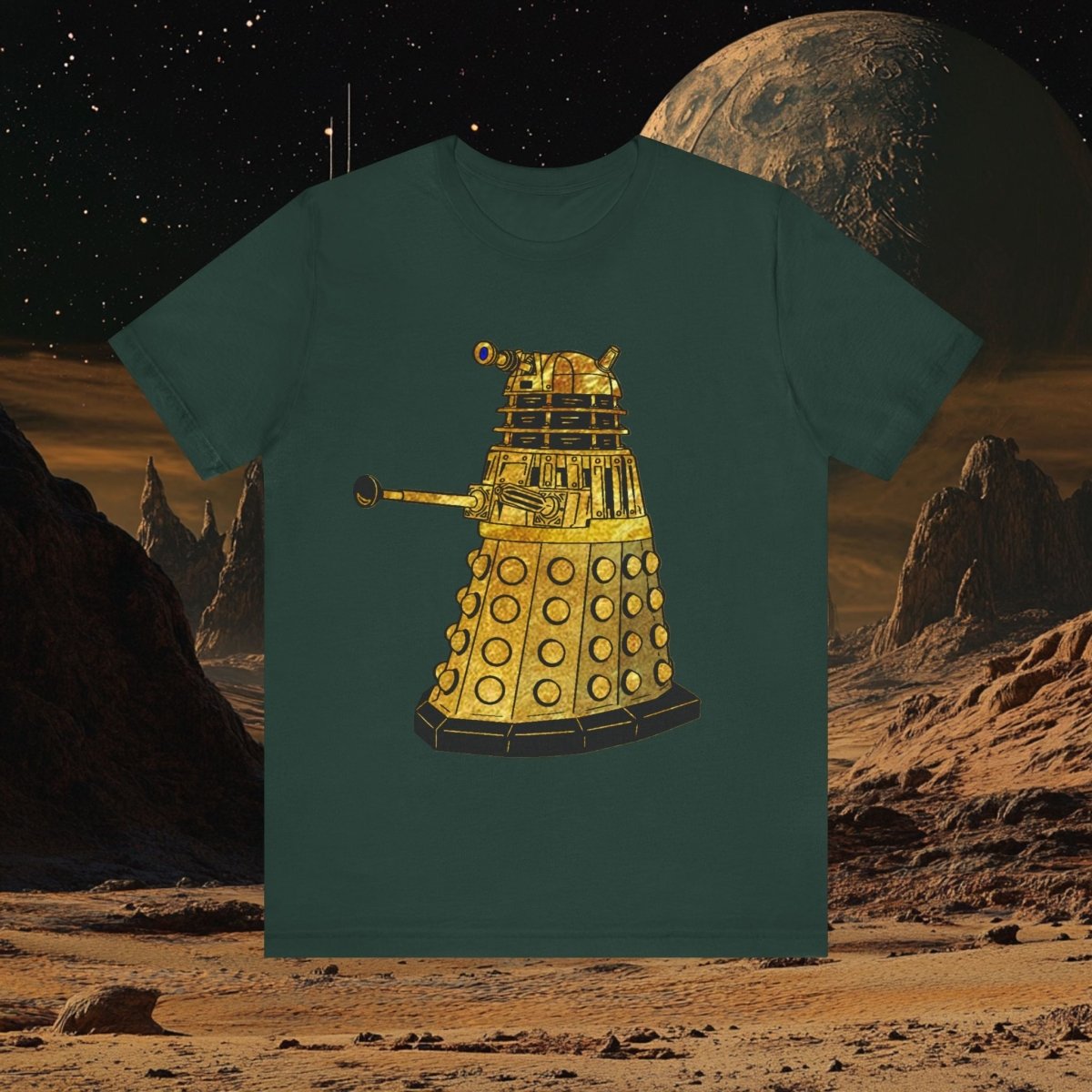 Gold leaf effect Dalek T-shirt - soapbox169 - A Little Gift Shop