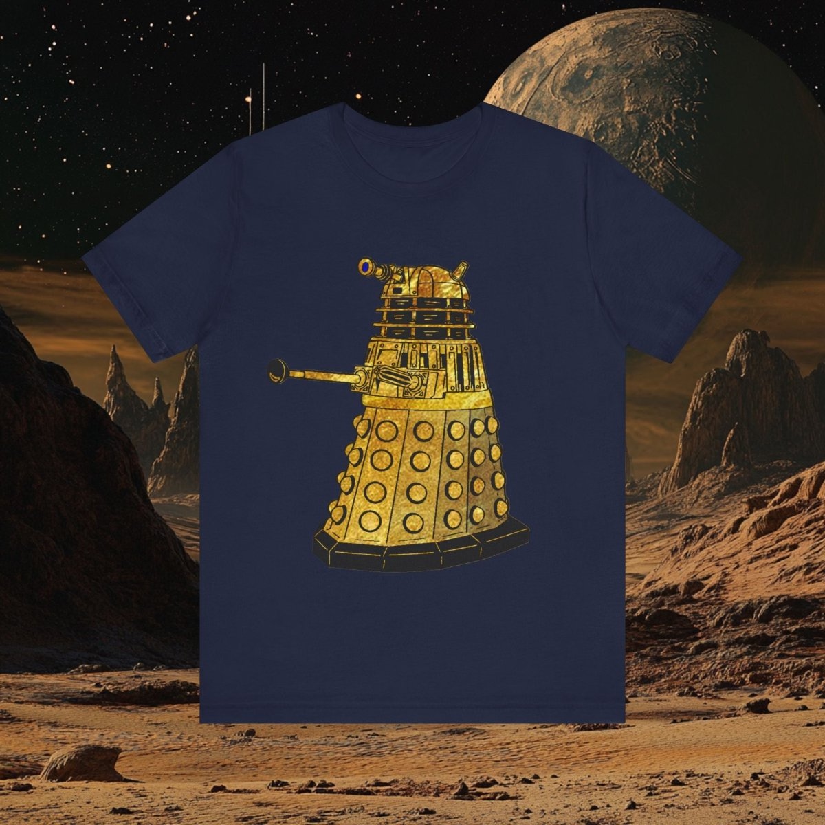 Gold leaf effect Dalek T-shirt - soapbox169 - A Little Gift Shop