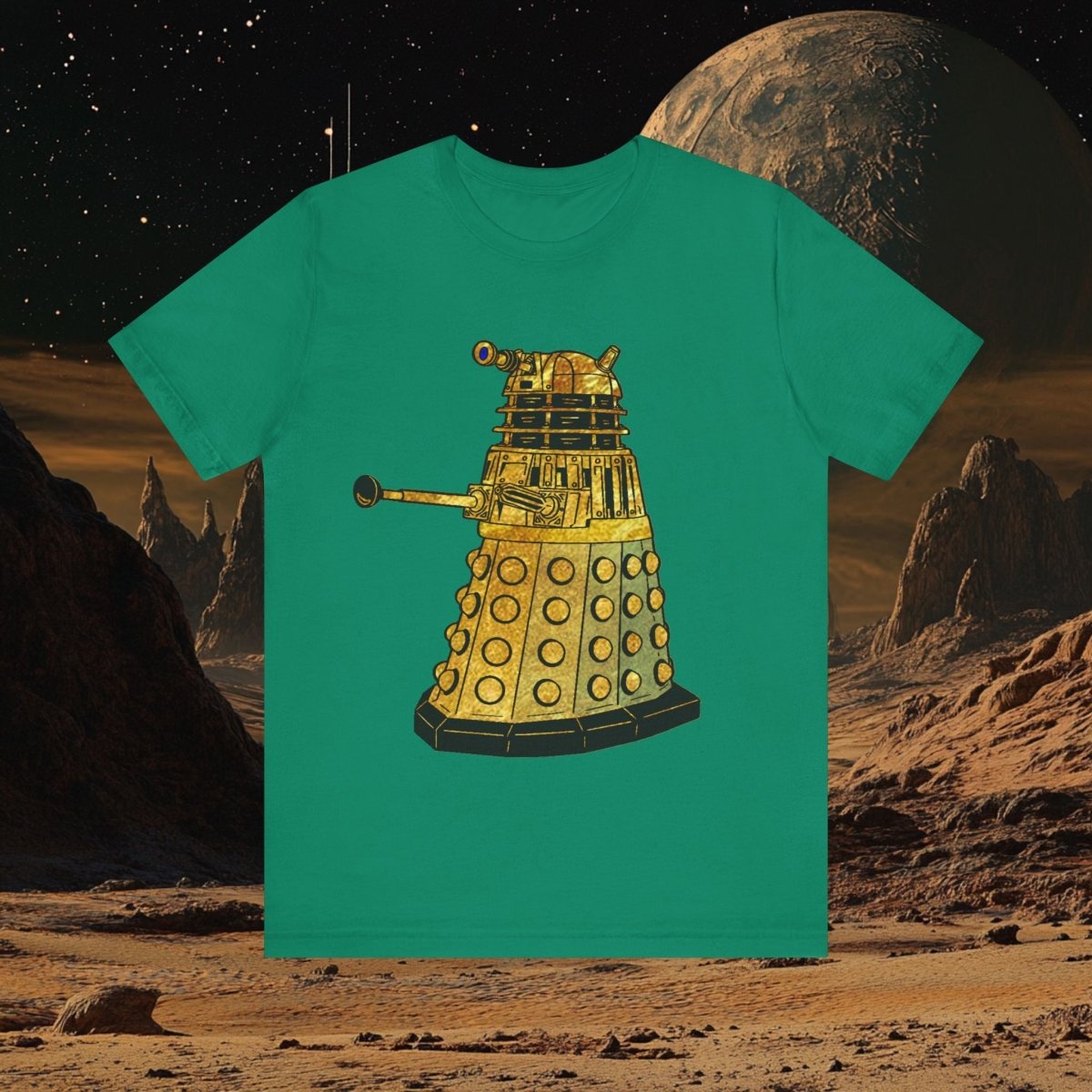 Gold leaf effect Dalek T-shirt - soapbox169 - A Little Gift Shop