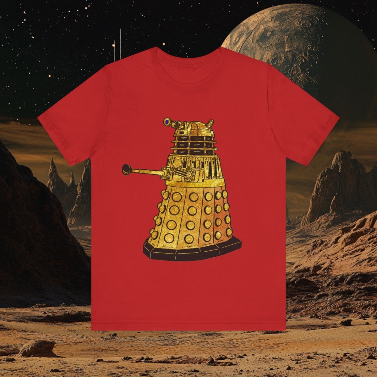 Gold leaf effect Dalek T-shirt - soapbox169 - A Little Gift Shop