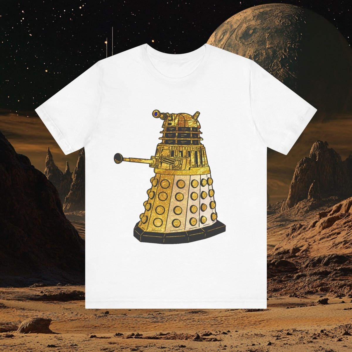 Gold leaf effect Dalek T-shirt - soapbox169 - A Little Gift Shop