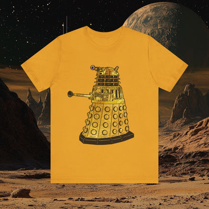 Gold leaf effect Dalek T-shirt - soapbox169 - A Little Gift Shop