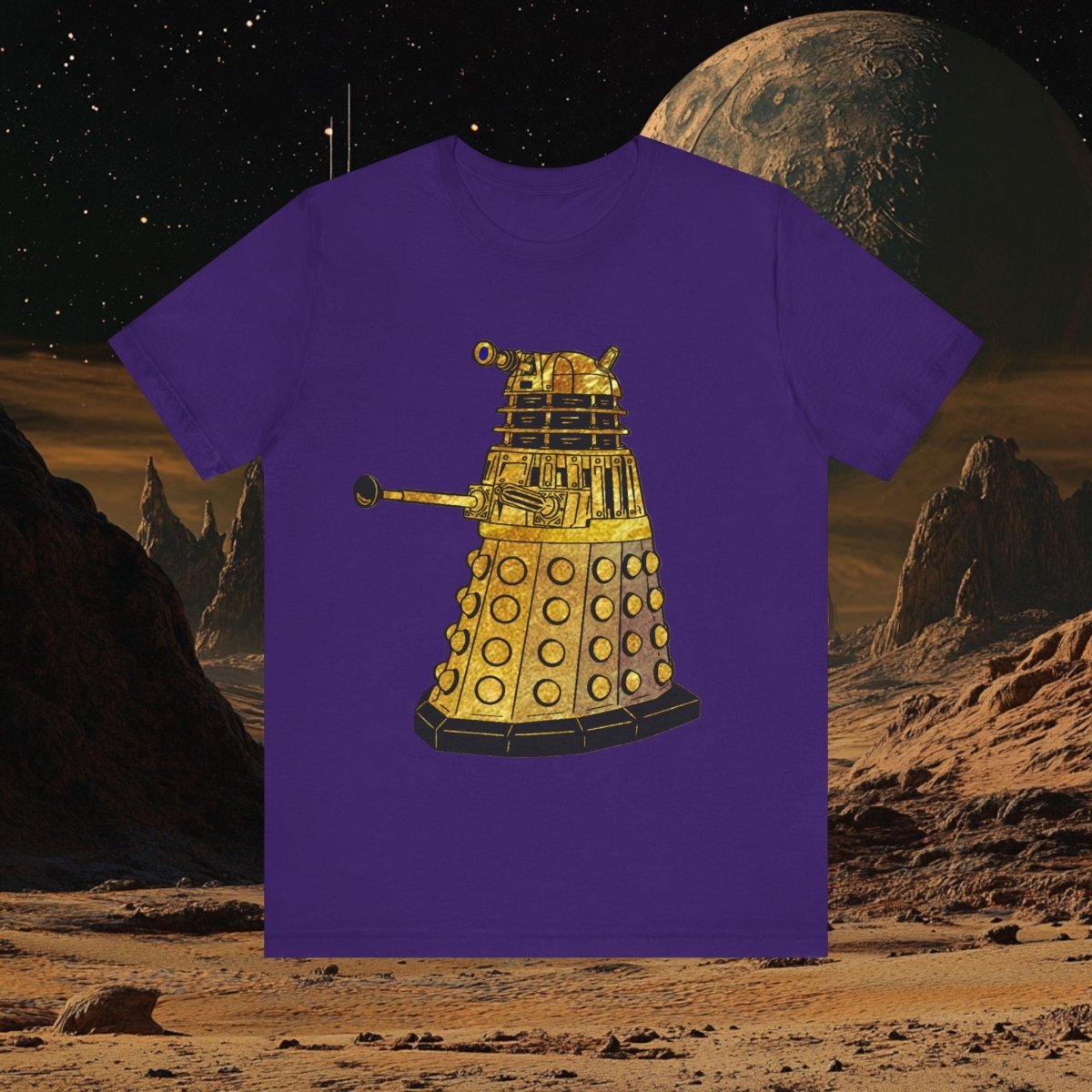 Gold leaf effect Dalek T-shirt - soapbox169 - A Little Gift Shop