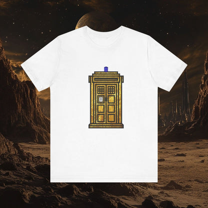 Gold leaf effect TARDIS T-shirt - soapbox169 - A Little Gift Shop