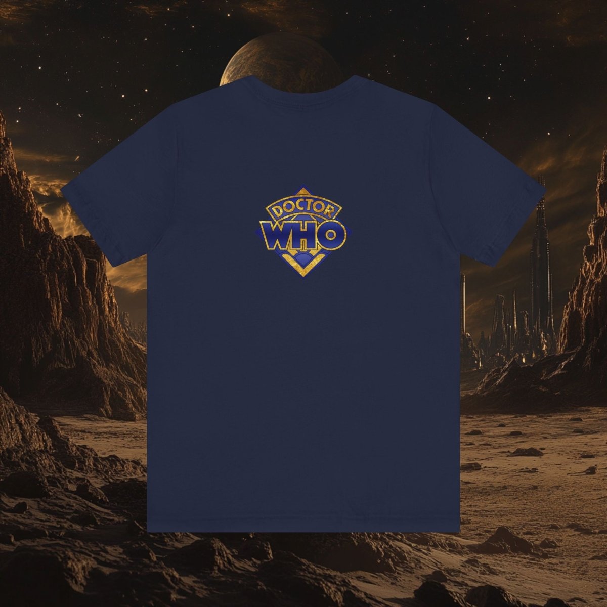Gold leaf effect TARDIS T-shirt - soapbox169 - A Little Gift Shop