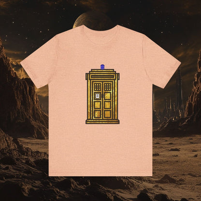 Gold leaf effect TARDIS T-shirt - soapbox169 - A Little Gift Shop