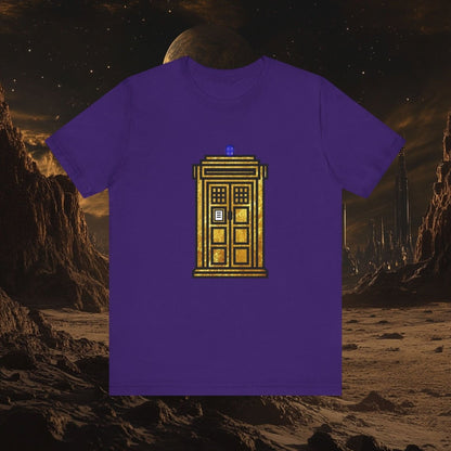 Gold leaf effect TARDIS T-shirt - soapbox169 - A Little Gift Shop