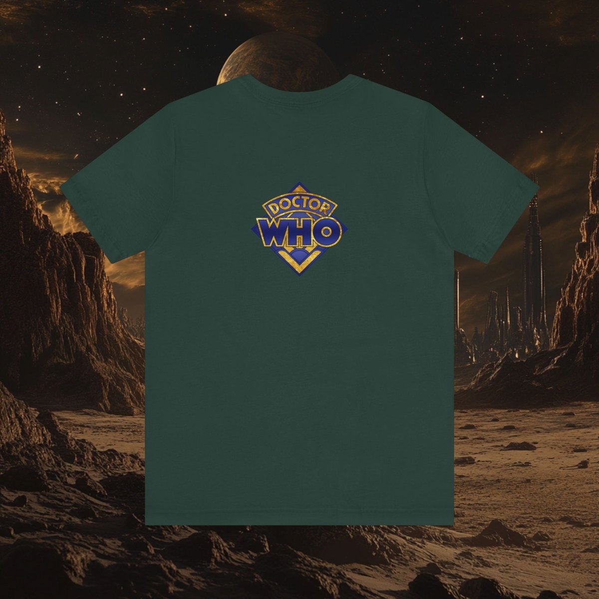 Gold leaf effect TARDIS T-shirt - soapbox169 - A Little Gift Shop