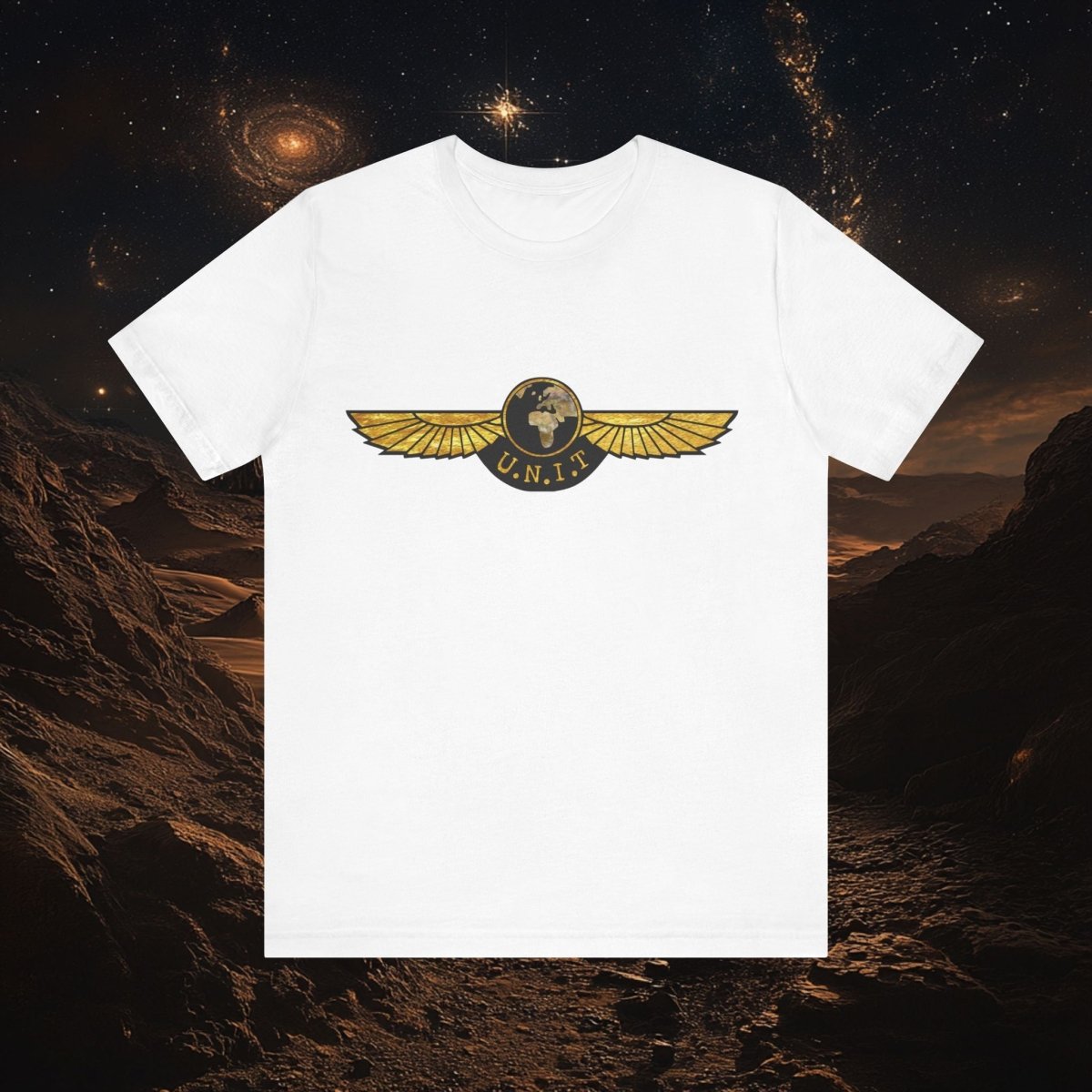 Gold leaf effect UNIT Wings T-shirt - soapbox169 - A Little Gift Shop