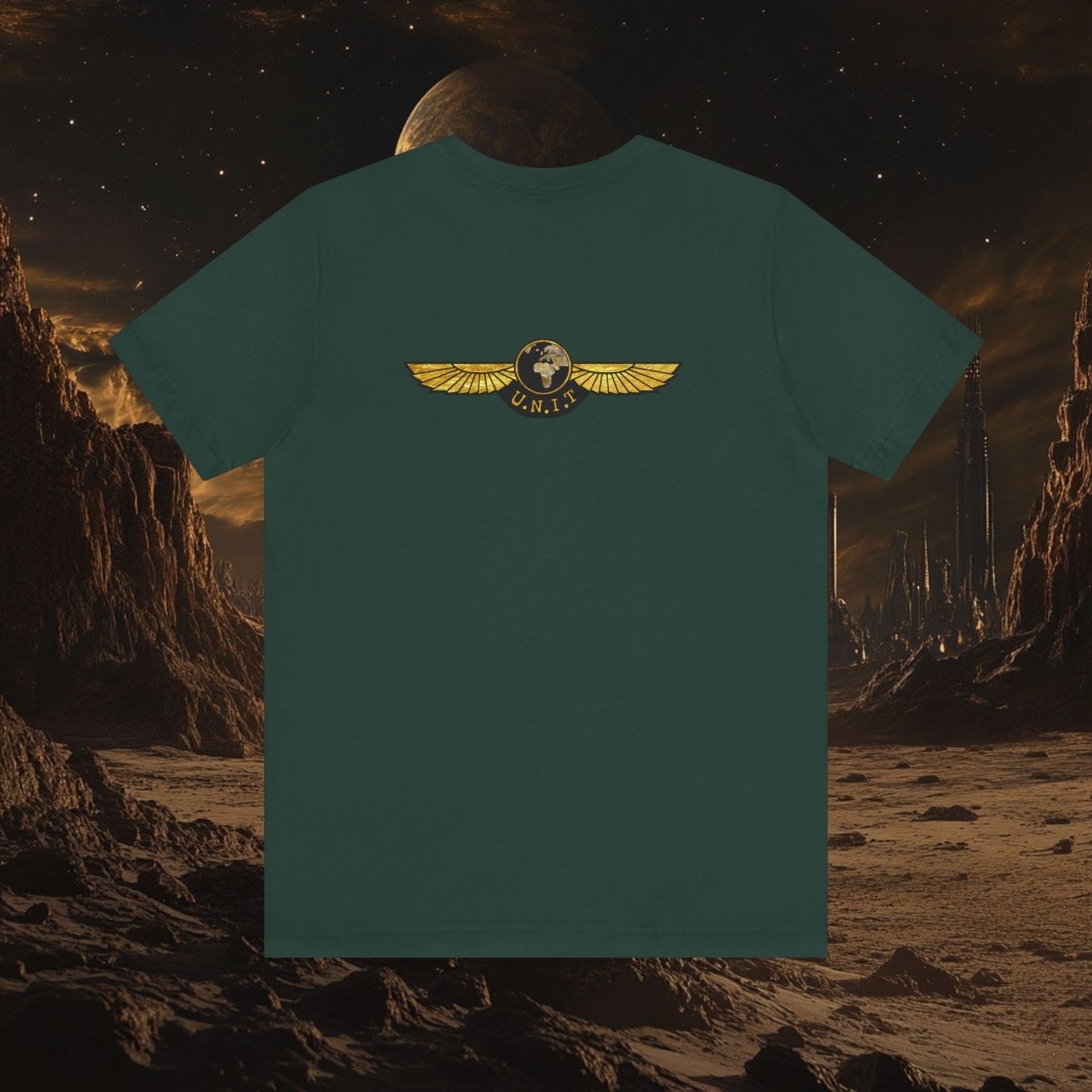 Gold leaf effect UNIT Wings T-shirt Mk II - soapbox169 - A Little Gift Shop
