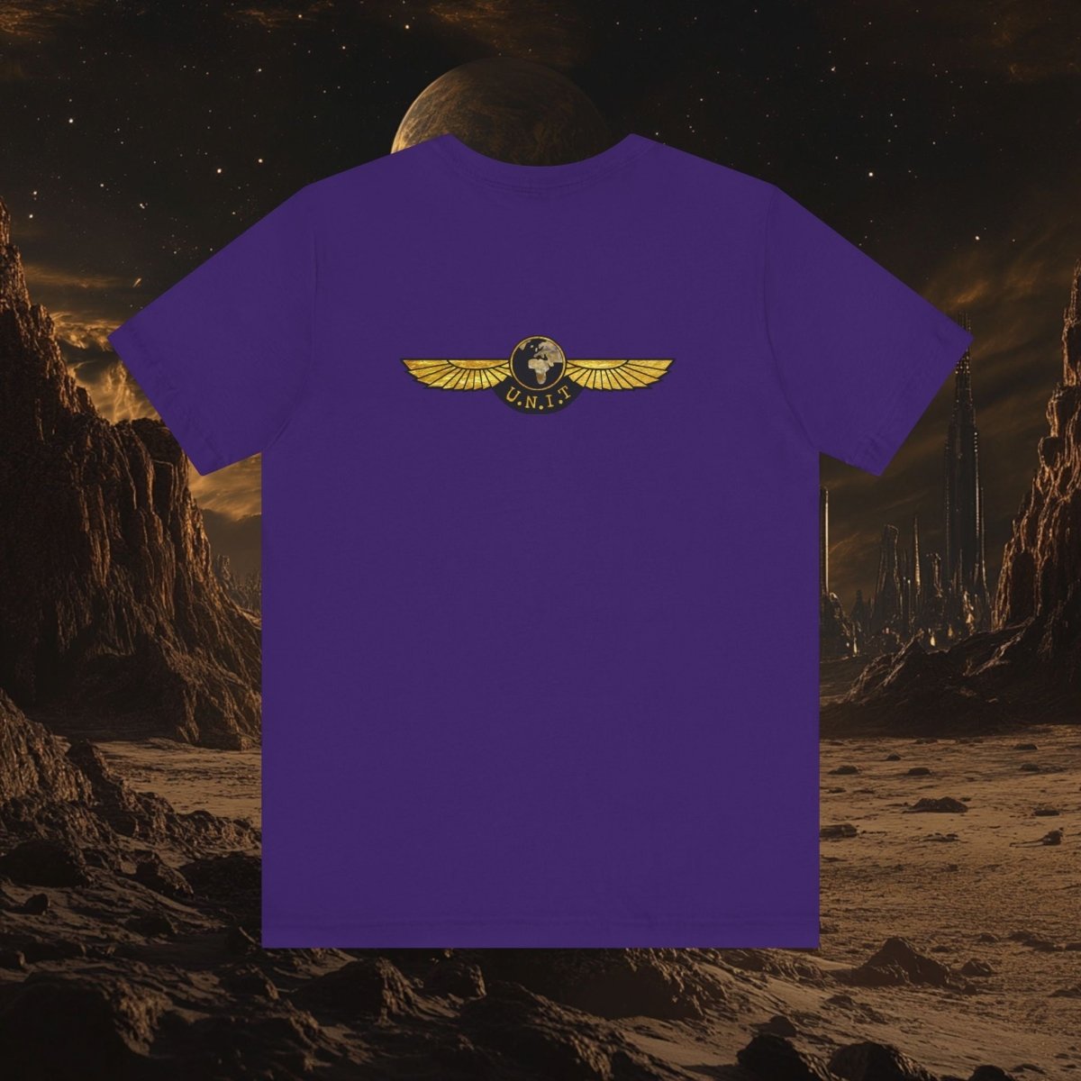 Gold leaf effect UNIT Wings T-shirt Mk II - soapbox169 - A Little Gift Shop