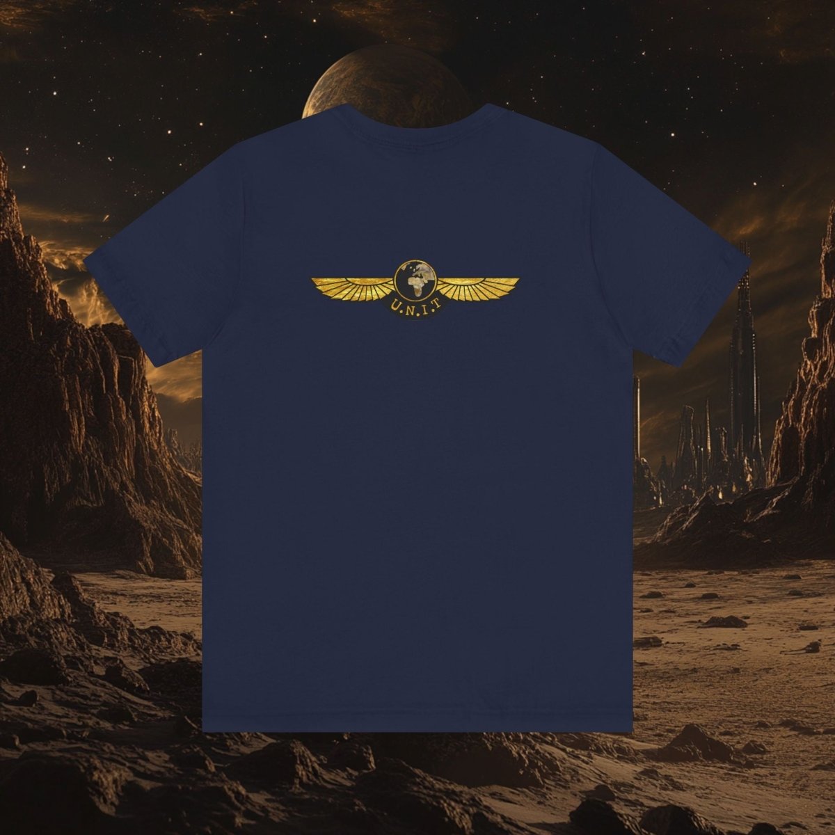Gold leaf effect UNIT Wings T-shirt Mk II - soapbox169 - A Little Gift Shop