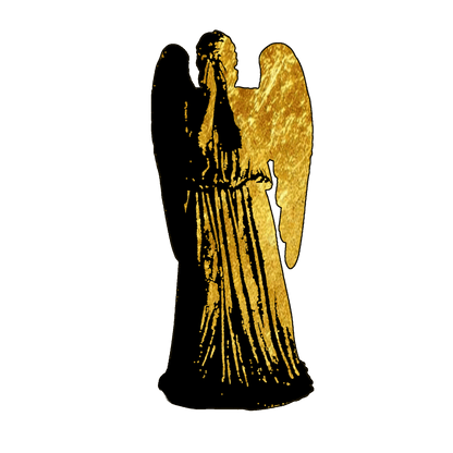Gold leaf effect Weeping Angel T-shirt - soapbox169 - A Little Gift Shop