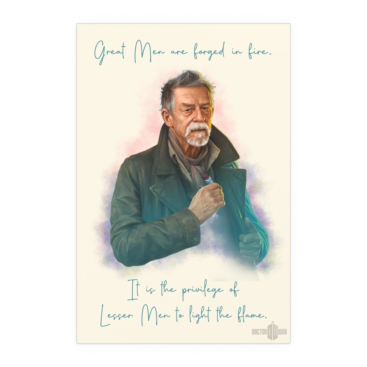 "Great men are forged in fire..." quote from The War Doctor - soapbox169 - A Little Gift Shop