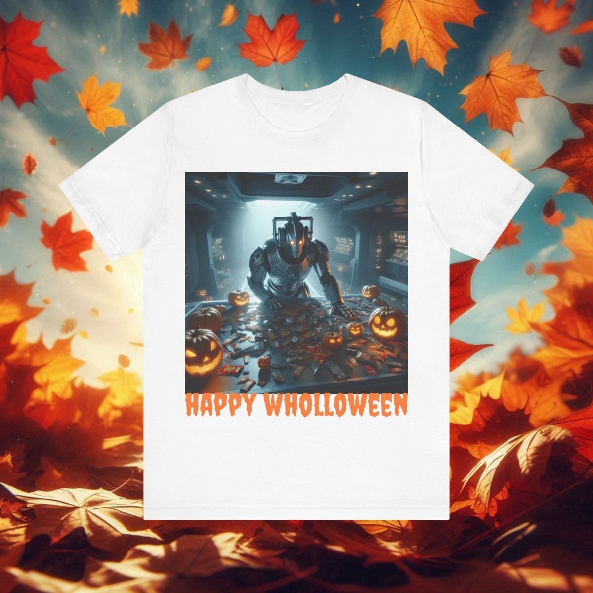 Happy Wholloween Cyberman counting candy T-shirt - soapbox169 - A Little Gift Shop