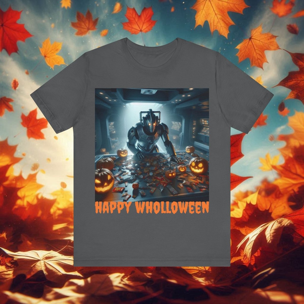 Happy Wholloween Cyberman counting candy T-shirt - soapbox169 - A Little Gift Shop