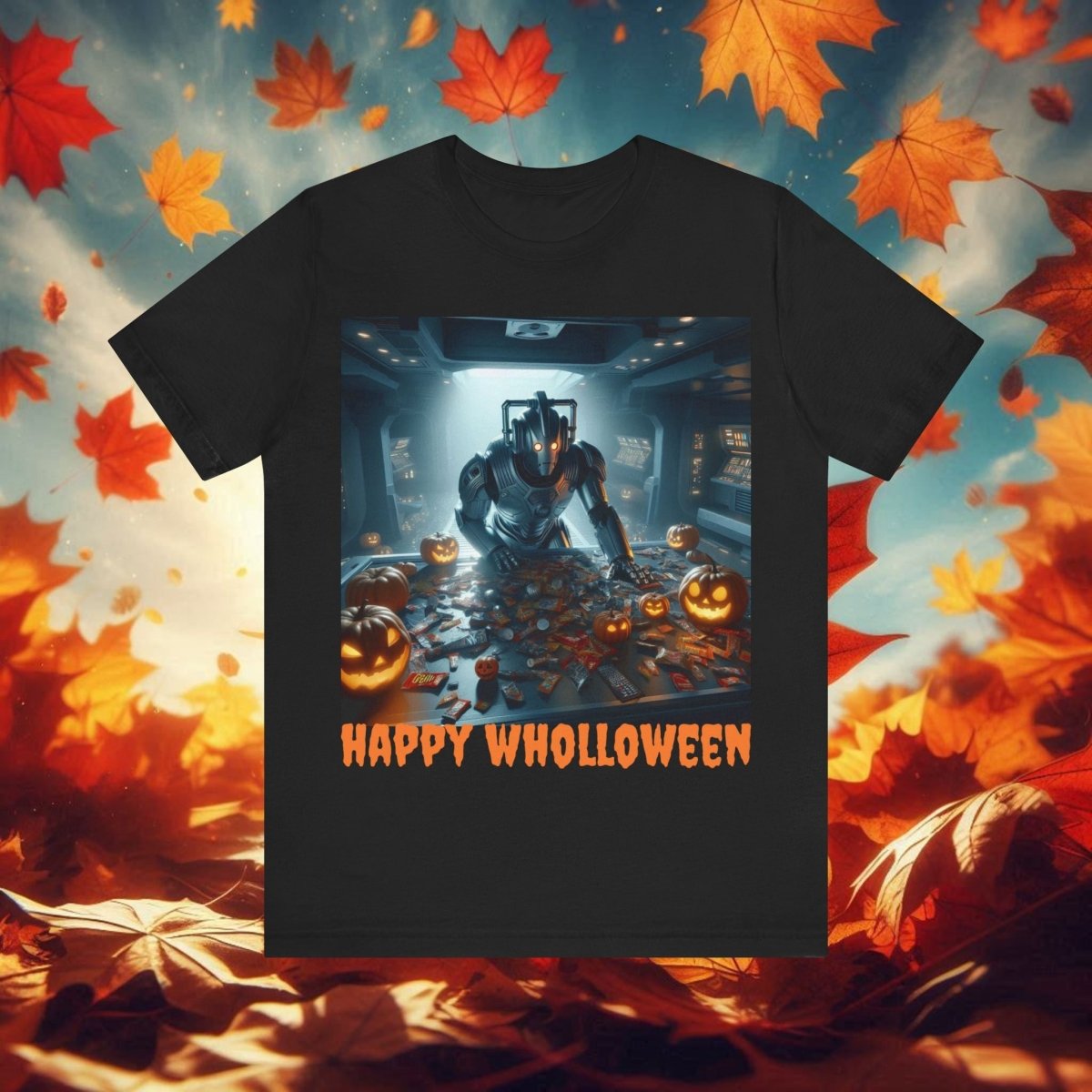 Happy Wholloween Cyberman counting candy T-shirt - soapbox169 - A Little Gift Shop