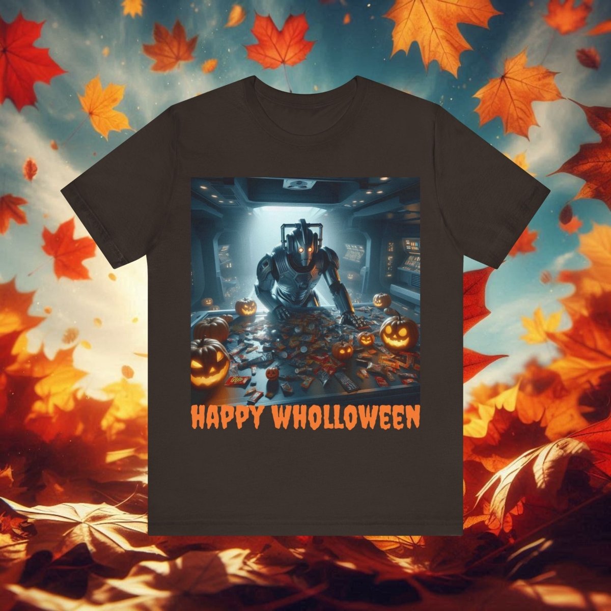 Happy Wholloween Cyberman counting candy T-shirt - soapbox169 - A Little Gift Shop