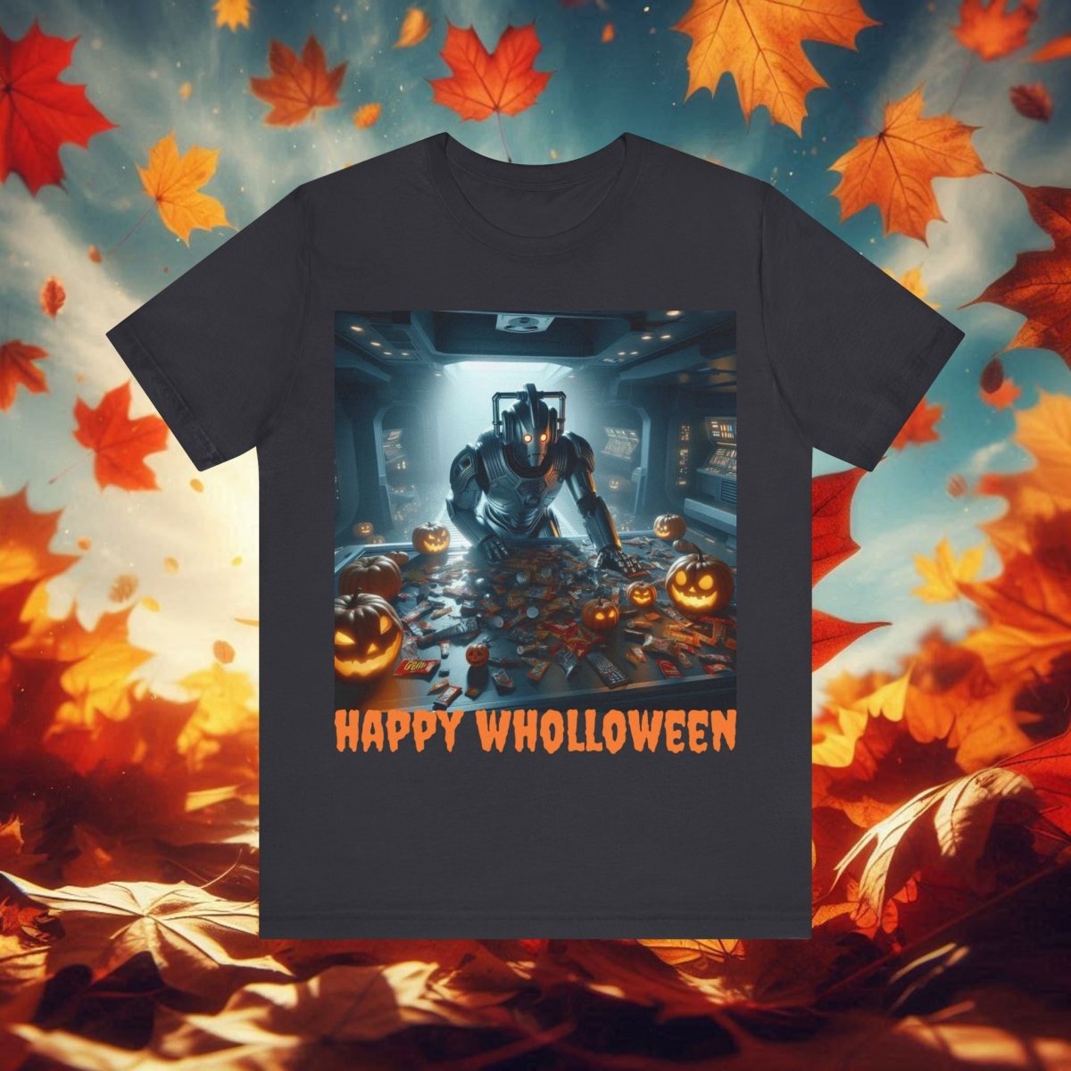 Happy Wholloween Cyberman counting candy T-shirt - soapbox169 - A Little Gift Shop