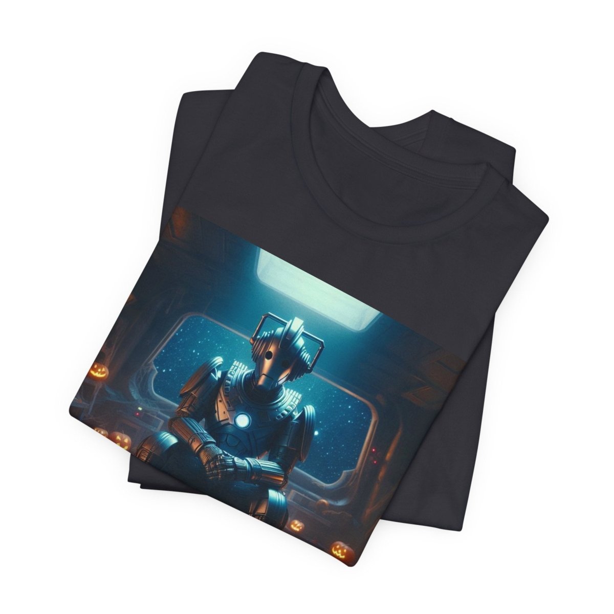 Happy Wholloween Cyberman with no candy T-shirt - soapbox169 - A Little Gift Shop