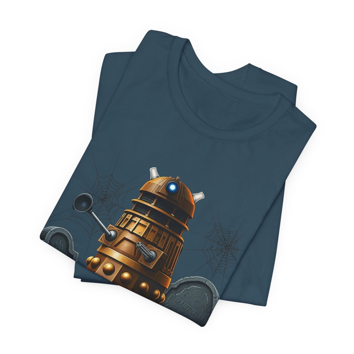Happy Wholloween Dalek in a graveyard, I know, I know... T-shirt - soapbox169 - A Little Gift Shop
