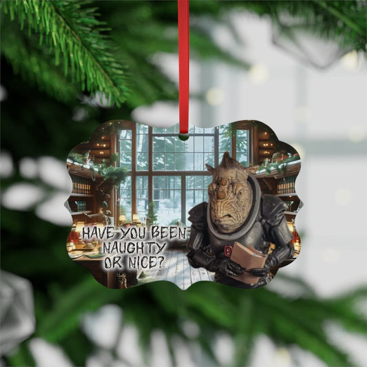Judoon Helping Santa with his naughty list - Xmas Ornament - soapbox169 - A Little Gift Shop