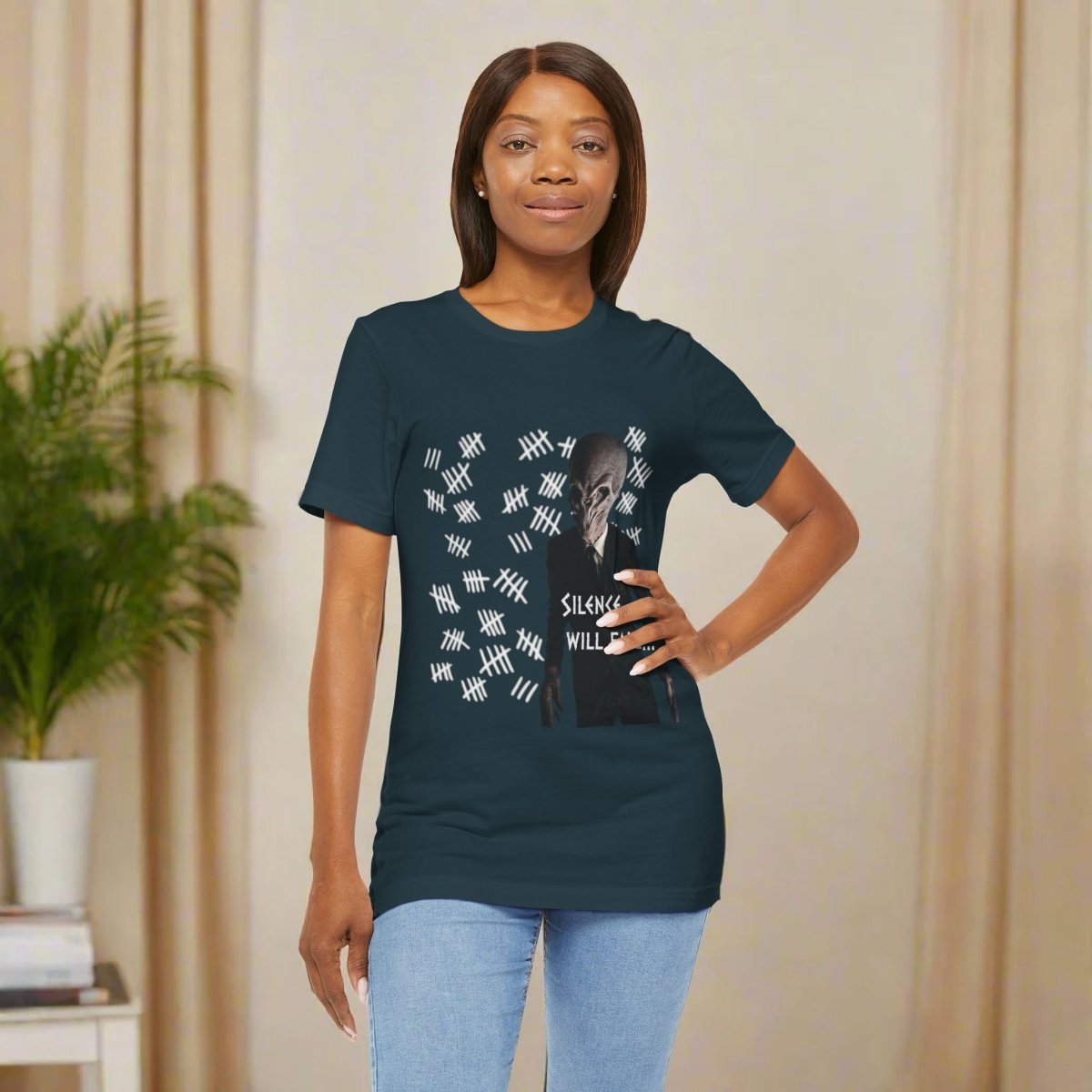 Member of The Silence with tally count T-shirt - T-Shirt