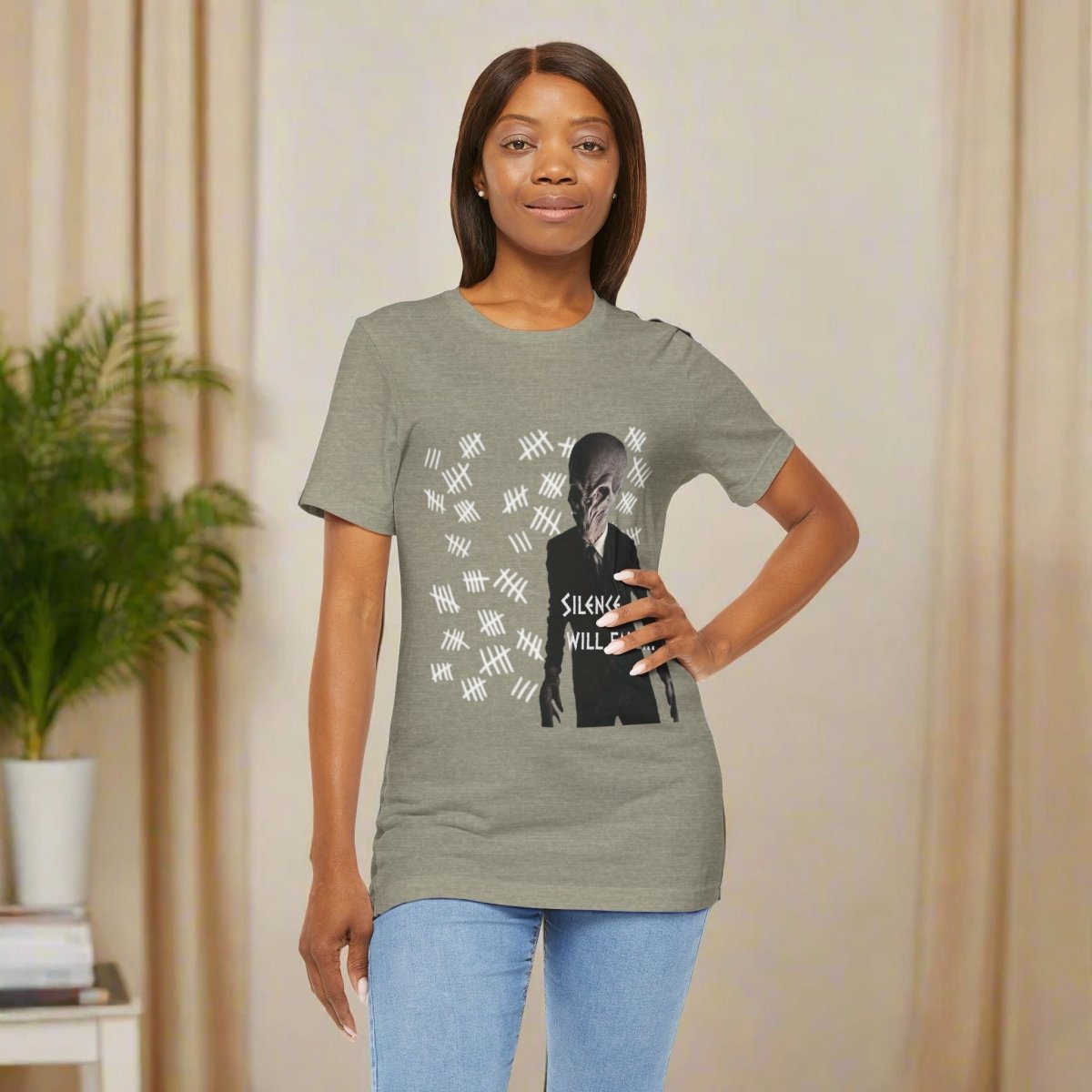 Member of The Silence with tally count T-shirt - T-Shirt