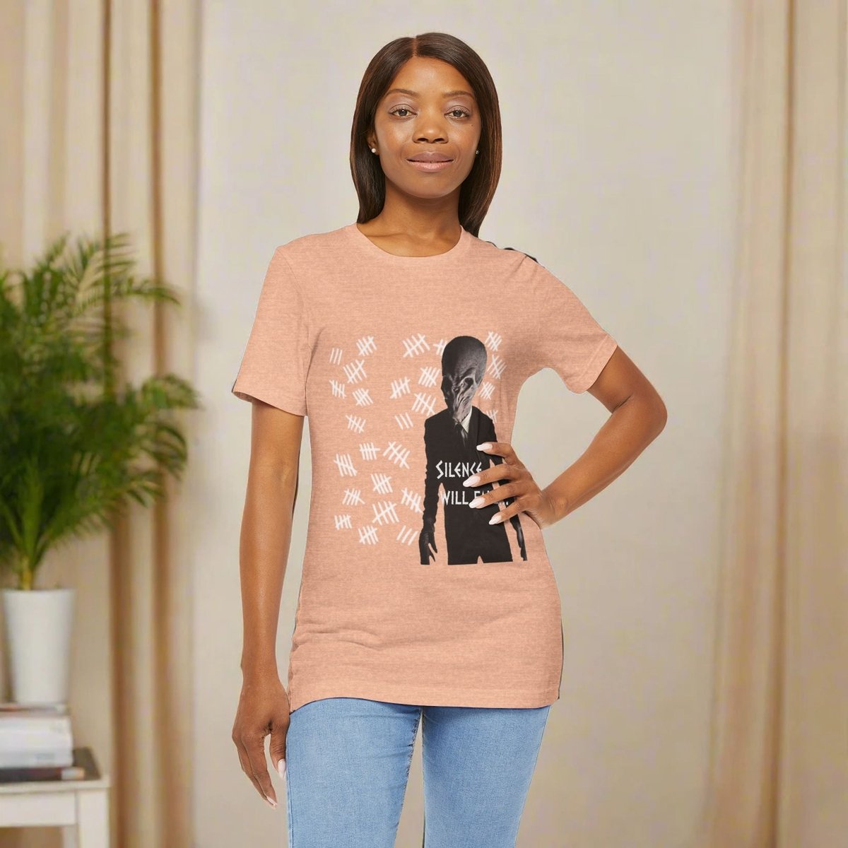 Member of The Silence with tally count T-shirt - T-Shirt