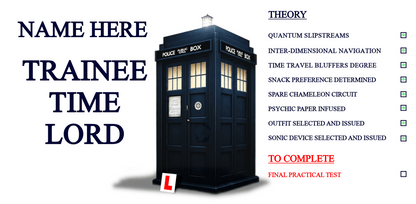 Personalisable Trainee Time Lord Mug - Mug