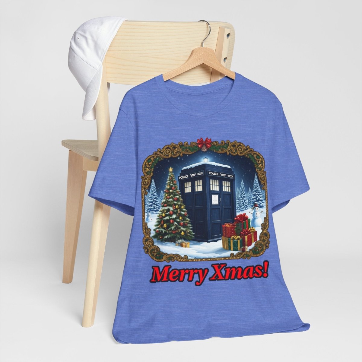 TARDIS in a Winter Wonderland T-shirt - soapbox169 - A Little Gift Shop