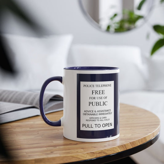 TARDIS Plaque & St. John Ambulance Emblem. Clean plaque version (Available in 11 oz & 15 oz sizes.) - soapbox169 - A Little Gift Shop